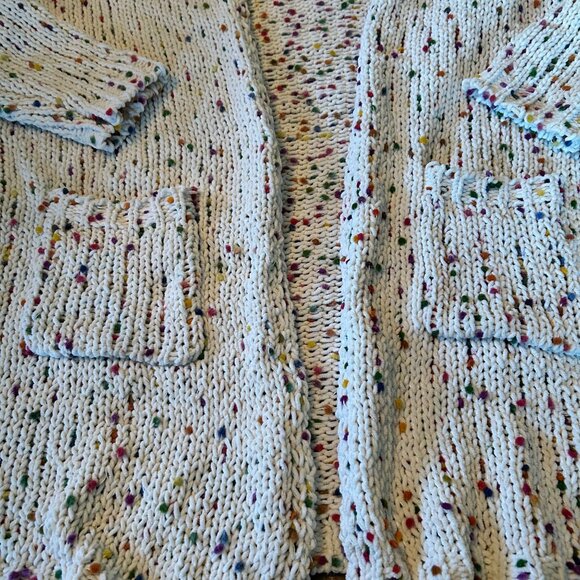 Altar'd State Longline Open Front Bobble Boho Cardigan S - Picture 3 of 6